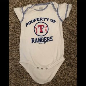 Size 12 month Texas rangers baseball onesie-$5